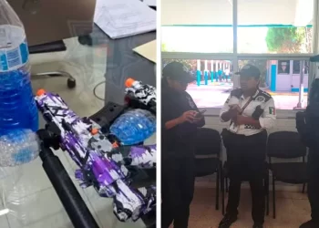 Reporte de armas en Bachilleres 1 resulta falsa alarma; eran pistolas de hidrogel