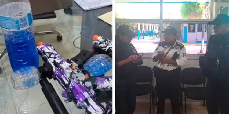 Reporte de armas en Bachilleres 1 resulta falsa alarma; eran pistolas de hidrogel