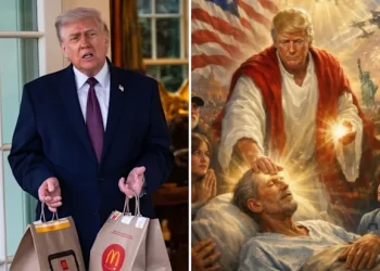 Donald Trump abrazado por Jesús en imagen creada con inteligencia artificial que generó polémica
