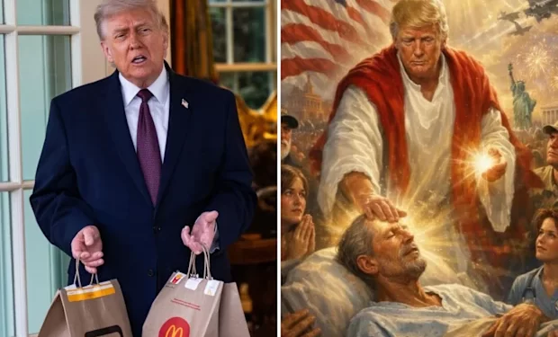 Donald Trump abrazado por Jesús en imagen creada con inteligencia artificial que generó polémica