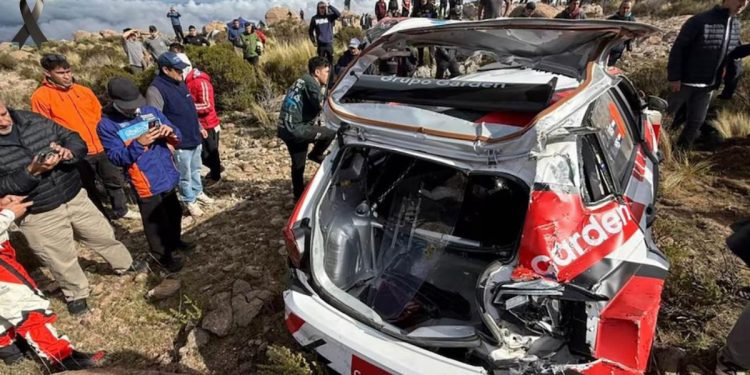 Espectador murió tras caerle un auto encima en el Rally Sudamericano en Córdoba, Argentina
