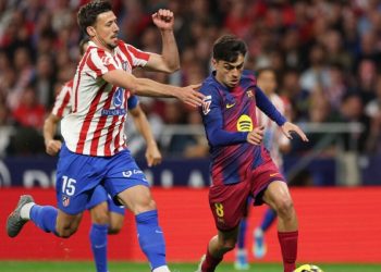 Atlético de Madrid celebra victoria ante Barcelona en Champions League rumbo a semifinales