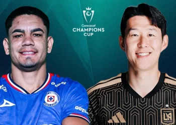 Son Heung-Min en partido Cruz Azul vs LAFC Champions Cup