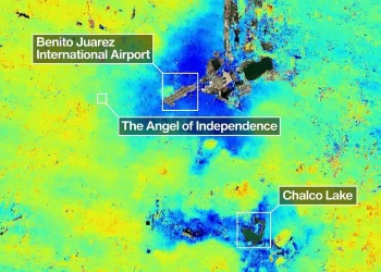 Satélite de la NASA detecta que la CDMX se hunde hasta 2 cm por mes
