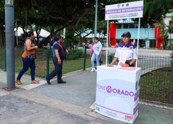 Cancún impulsa Punto Morado contra violencia de género