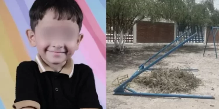 Niño muere tras romperse columpio en jardín de niños