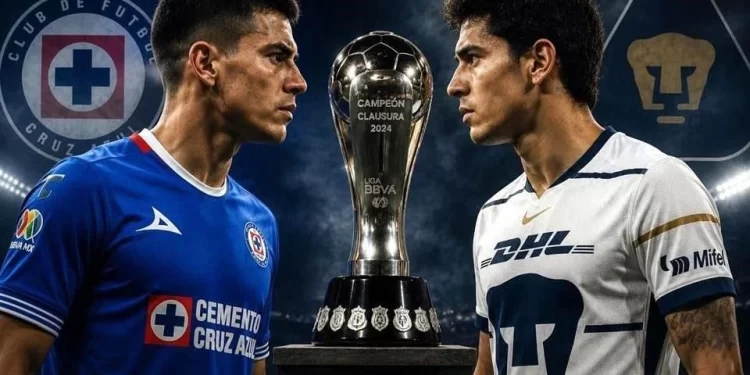 Jugadores de Cruz Azul previo a la final del Clausura 2026 en el Estadio Ciudad de los Deportes