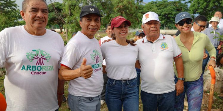 Ana Paty Peralta impulsa Arboriza para crear un Cancún más verde