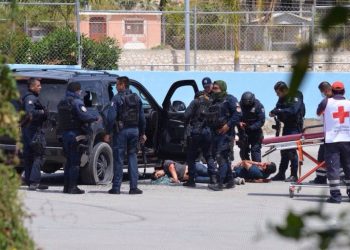 Operativo militar tras la balacera registrada en San José del Cabo donde se aseguró un lanzagranadas.