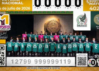 Lotería Nacional lanza cachito conmemorativo del Mundial 2026