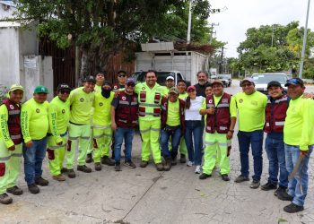 Instruye Ana Paty Peralta mantener orden y limpieza en cableado aéreo en Cancún