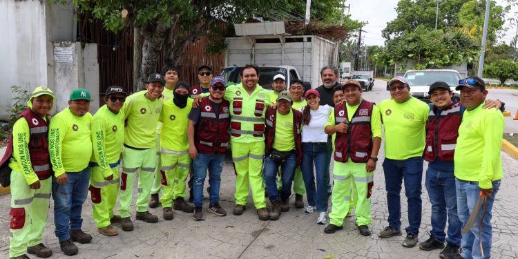 Instruye Ana Paty Peralta mantener orden y limpieza en cableado aéreo en Cancún