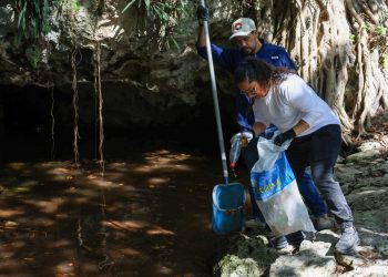 Busca Ayuntamiento de BJ fortalecer conciencia ciudadana con limpieza continua de cenotes