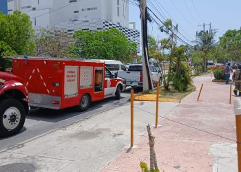 Actuación inmediata controla incidente en oficinas del SAT Cancún