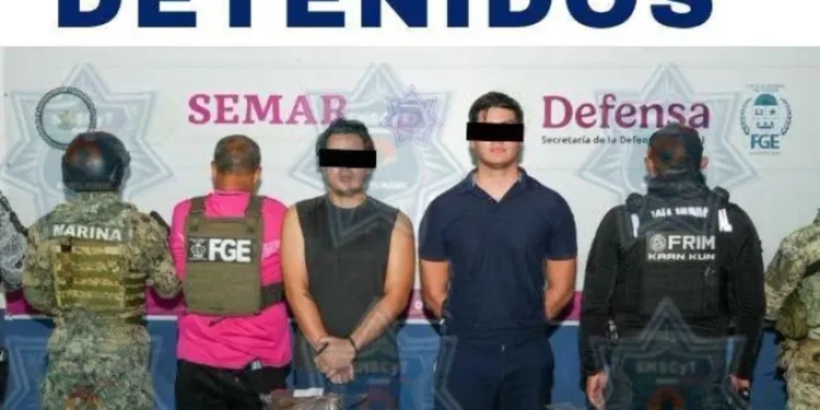 Capturan a dos hombres por narcomenudeo en la Supermanzana 3 de Cancún