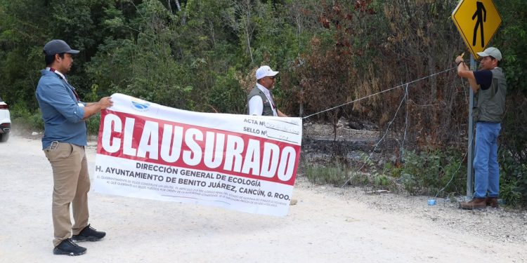 Gobierno de BJ clausura desarrollo irregular “Mayorales”