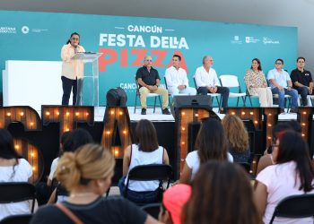 Inicia con éxito la “Cancún Festa della Pizza”