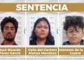 Sentencian a 25 años a tres por homicidio calificado en Benito Juárez