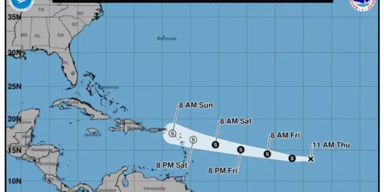 Se forma la tormenta tropical Dolly en el Atlántico