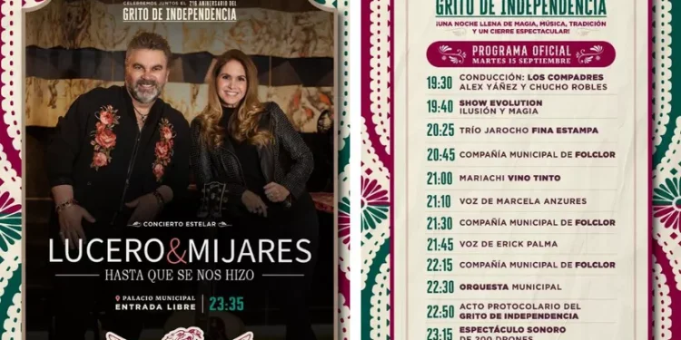 Lucero y Mijares compartirán escenario en el Grito de Independencia en Cancún
