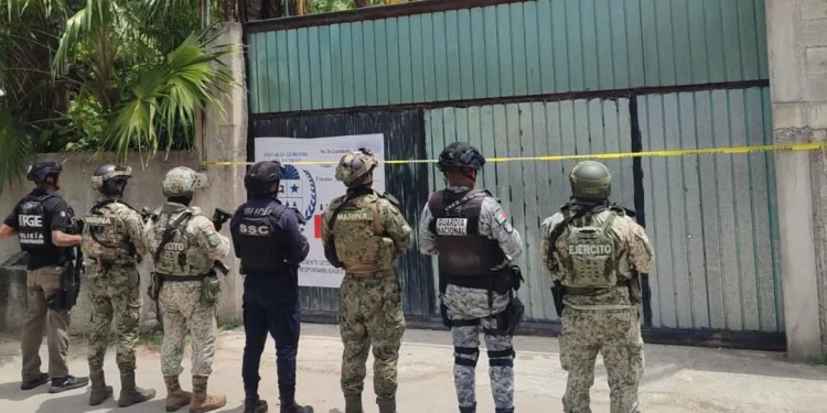 Cinco detenidos y una granada asegurada en seis cateos en Playa del Carmen, Solferino y Chetumal