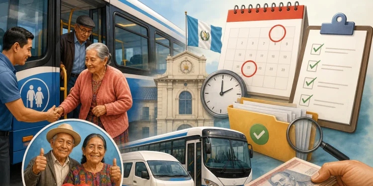 Guatemala actualiza reglamento del transporte gratuito para adultos mayores
