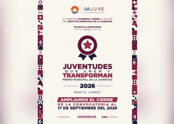 Invita Ayuntamiento de BJ a participar en el Premio Municipal de la Juventud 2026