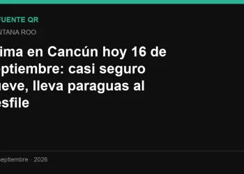 Clima en Cancún hoy 16 de septiembre: casi seguro llueve, lleva paraguas al desfile