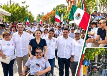 Desfile cívico militar por la Independencia en Playa del Carmen 2026