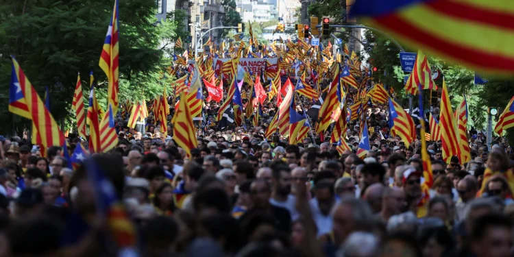45.000 personas reclaman la independencia en la Diada de Barcelona