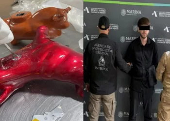 Aseguran cocaína oculta en artesanías procedentes de Perú en el AICM
