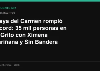 Playa del Carmen rompió récord: 35 mil personas en el Grito con Ximena Sariñana y Sin Bandera
