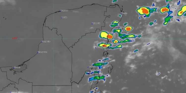 Pronóstico de lluvias fuertes y calor en Cancún y Quintana Roo
