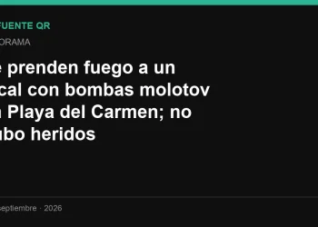 Le prenden fuego a un local con bombas molotov en Playa del Carmen; no hubo heridos