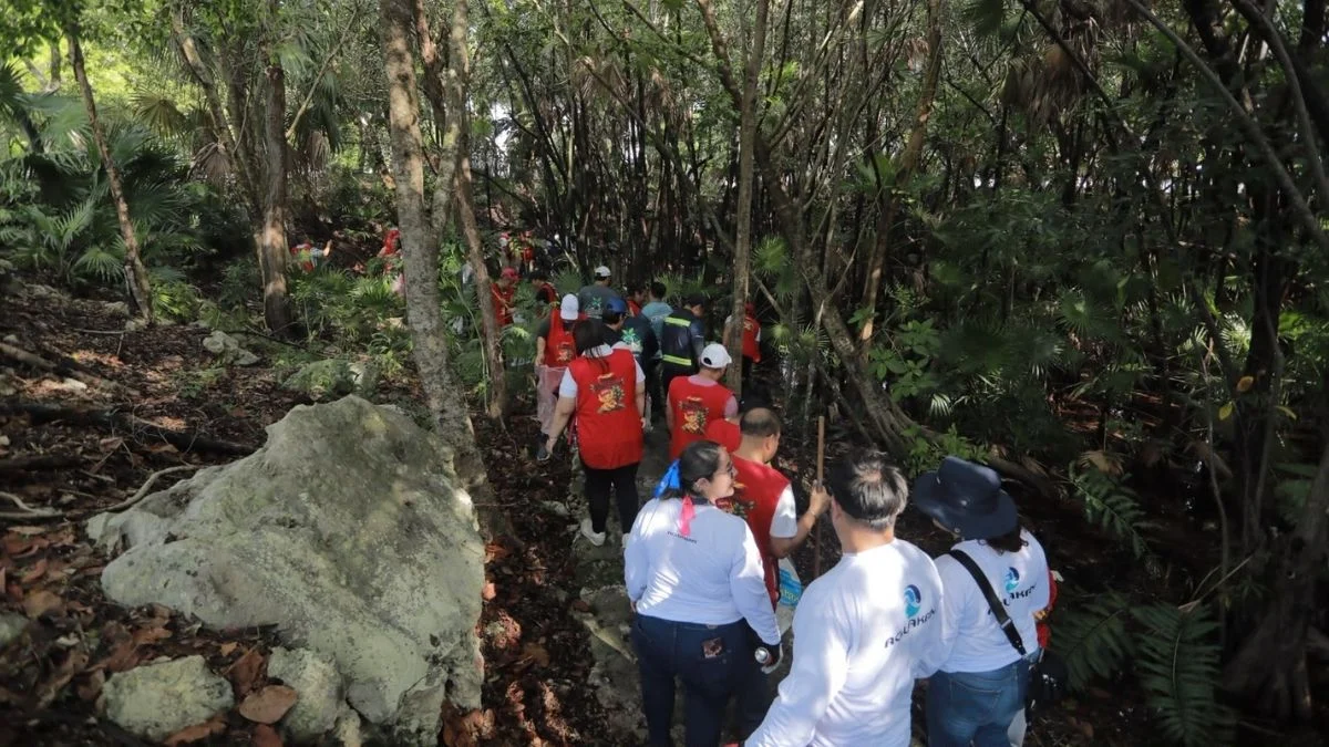 Jornada de limpieza del cenote urbano