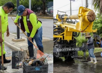 Mas de 350 elementos atienden afectaciones por lluvias en Cancun