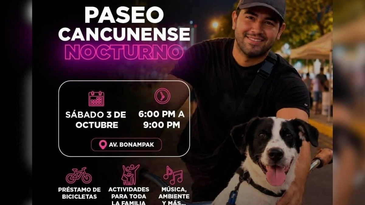 Que habra en el Paseo Cancunense Nocturno