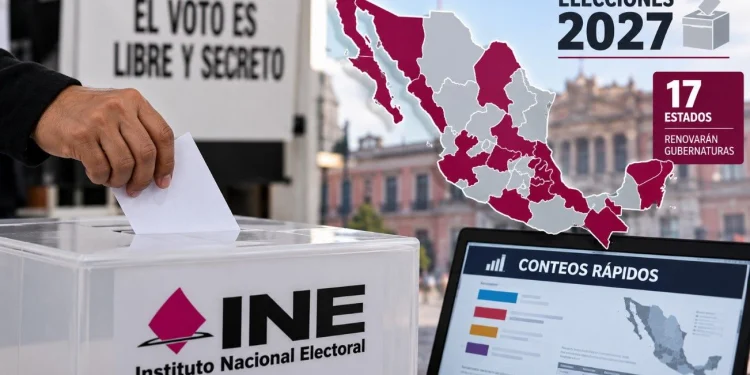 INE controlará conteos rápidos en 17 estados para 2027
