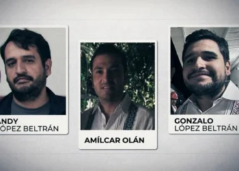 Andy López Beltrán, Amílcar Olán y Gonzalo López Beltrán