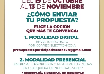 Abren registro para el Presupuesto Participativo Benito Juarez 2027